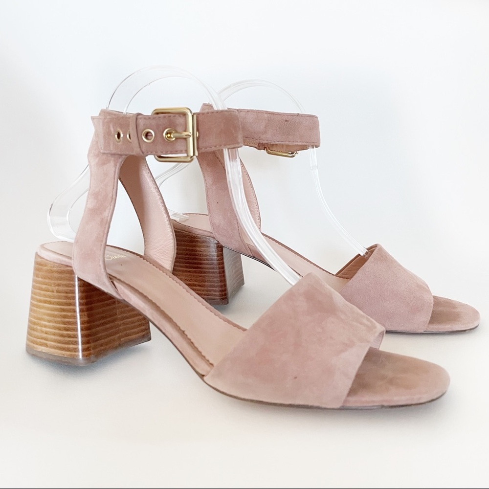 J. Crew Blush Pink Penny Ankle Strap Sandals